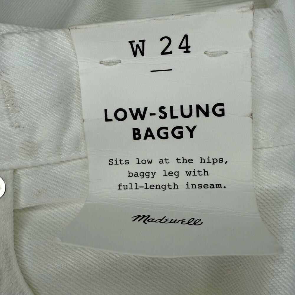 NWT Madewell Low-Slung Baggy Jeans Size 24 - Picture 8 of 10